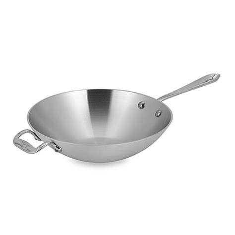 all clad stainless steel 10 inch open stir fry pan